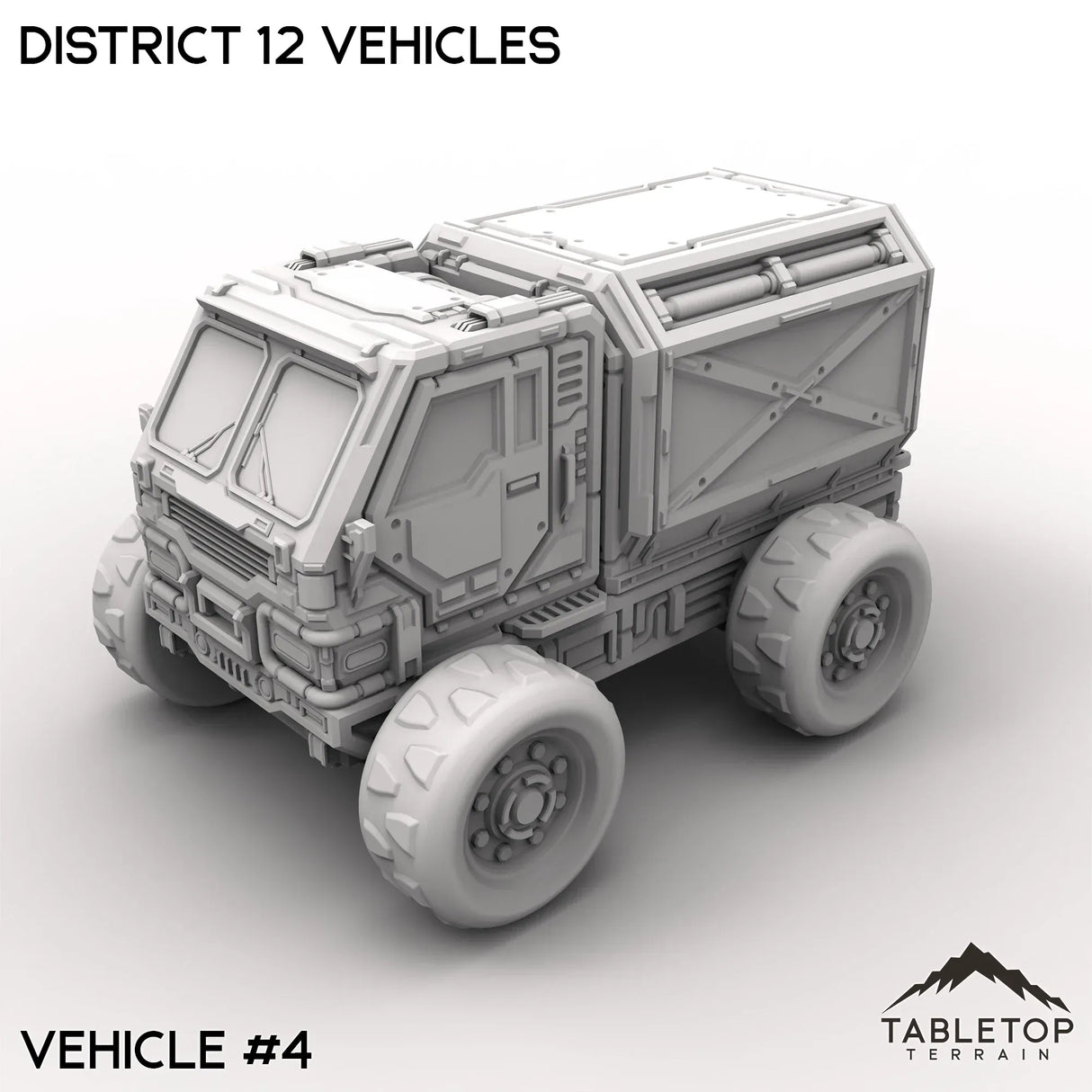 Tabletop Terrain Vehicle 32mm / Vehicle 4 District 12 Vehicles