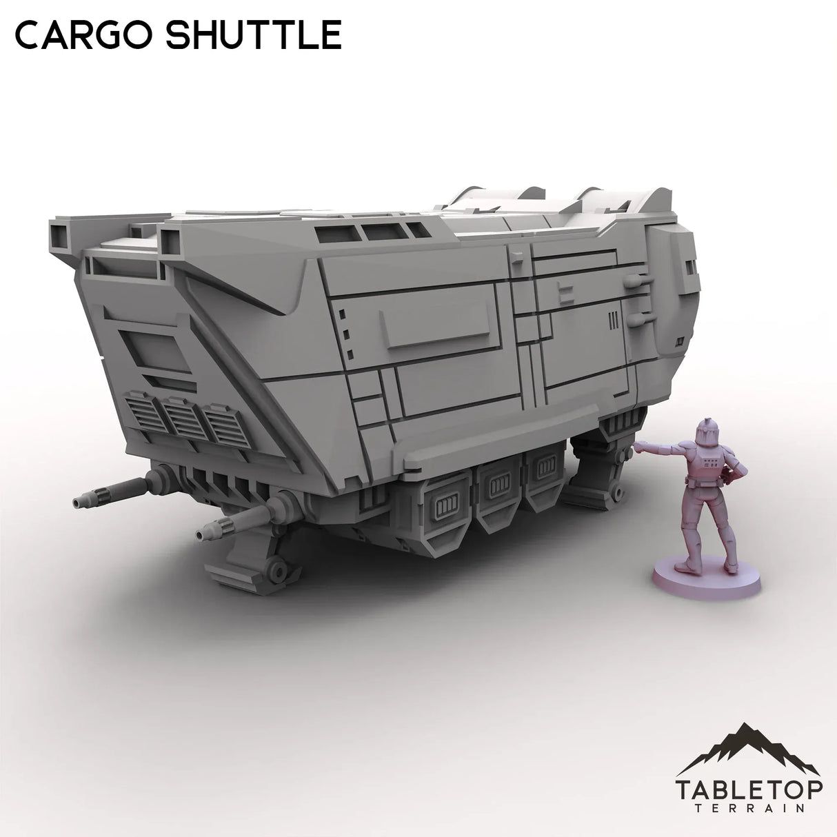 Tabletop Terrain Vehicle Cargo Shuttle - To'ka Station