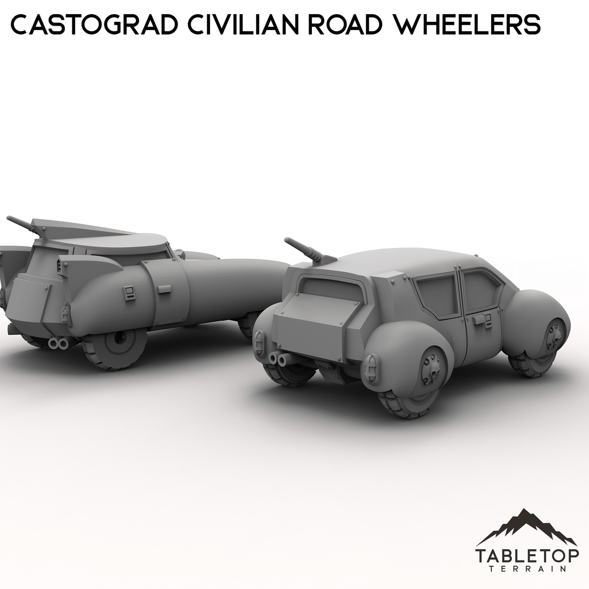 Tabletop Terrain Vehicle Castograd Civilian Road Wheelers