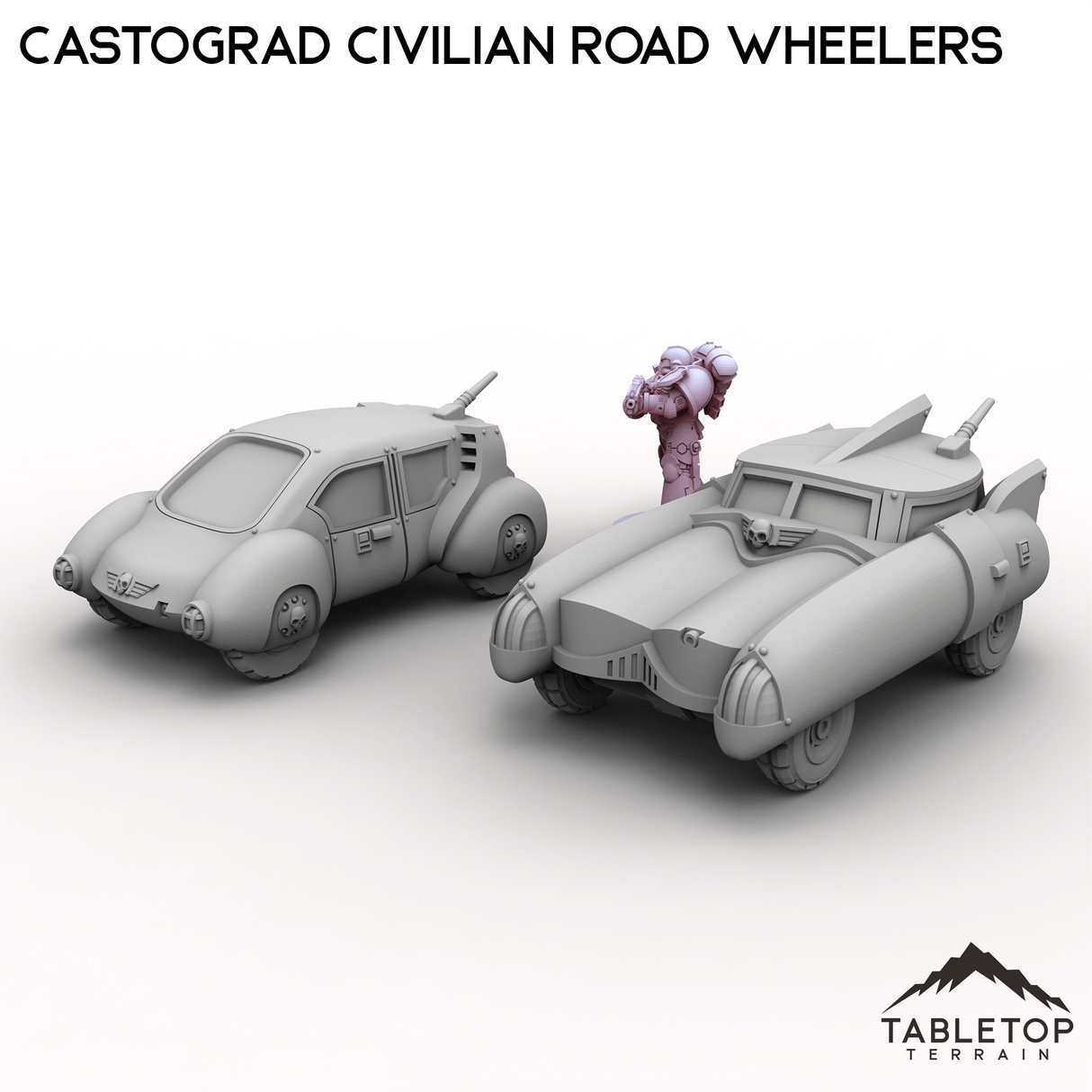 Tabletop Terrain Vehicle Castograd Civilian Road Wheelers