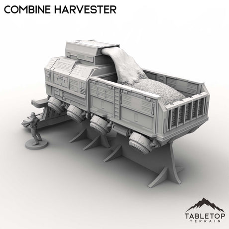 Tabletop Terrain Vehicle Combine Harvester