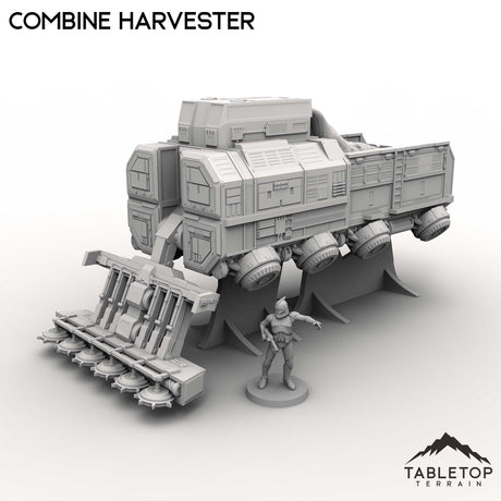 Tabletop Terrain Vehicle Combine Harvester