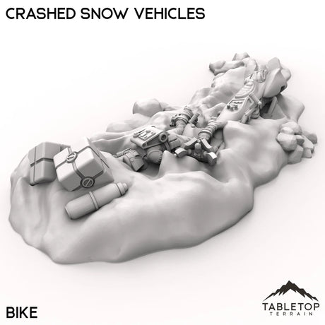 Tabletop Terrain Vehicle Crashed Snow Vehicles
