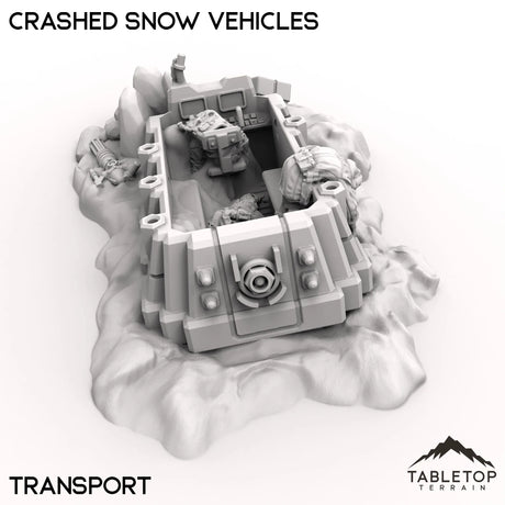 Tabletop Terrain Vehicle Crashed Snow Vehicles