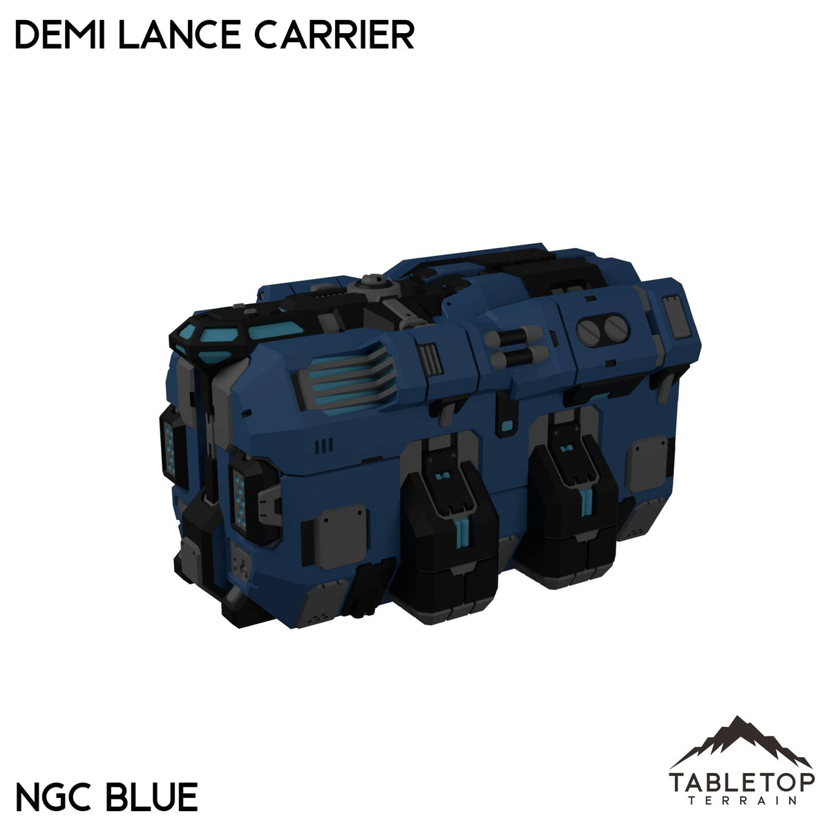 Tabletop Terrain Vehicle Demi Lance Carrier / NextGen Color- Blue Lance Carriers