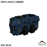Tabletop Terrain Vehicle Demi Lance Carrier / NextGen Color- Blue Lance Carriers