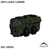 Tabletop Terrain Vehicle Demi Lance Carrier / NextGen Color- Green Lance Carriers
