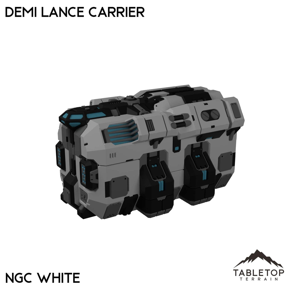Tabletop Terrain Vehicle Demi Lance Carrier / NextGen Color- White Lance Carriers