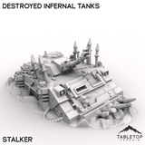 Tabletop Terrain Vehicle Destroyed Infernal Tanks
