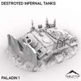 Tabletop Terrain Vehicle Destroyed Infernal Tanks