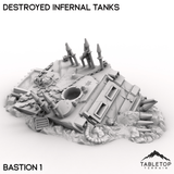Tabletop Terrain Vehicle Destroyed Infernal Tanks
