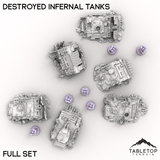 Tabletop Terrain Vehicle Destroyed Infernal Tanks