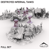 Tabletop Terrain Vehicle Destroyed Infernal Tanks