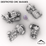 Tabletop Terrain Vehicle Destroyed Orc Buggies