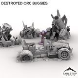 Tabletop Terrain Vehicle Destroyed Orc Buggies