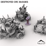 Tabletop Terrain Vehicle Destroyed Orc Buggies