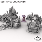 Tabletop Terrain Vehicle Destroyed Orc Buggies