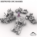 Tabletop Terrain Vehicle Destroyed Orc Buggies
