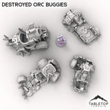 Tabletop Terrain Vehicle Destroyed Orc Buggies