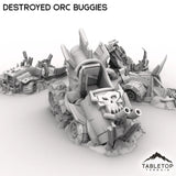 Tabletop Terrain Vehicle Destroyed Orc Buggies