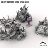 Tabletop Terrain Vehicle Destroyed Orc Buggies