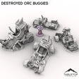 Tabletop Terrain Vehicle Destroyed Orc Buggies