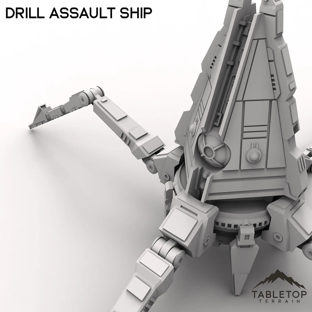 Tabletop Terrain Vehicle Drill Assault Ship - To'ka Station