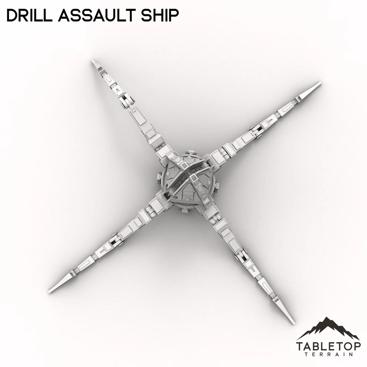 Tabletop Terrain Vehicle Drill Assault Ship - To'ka Station