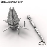 Tabletop Terrain Vehicle Drill Assault Ship - To'ka Station