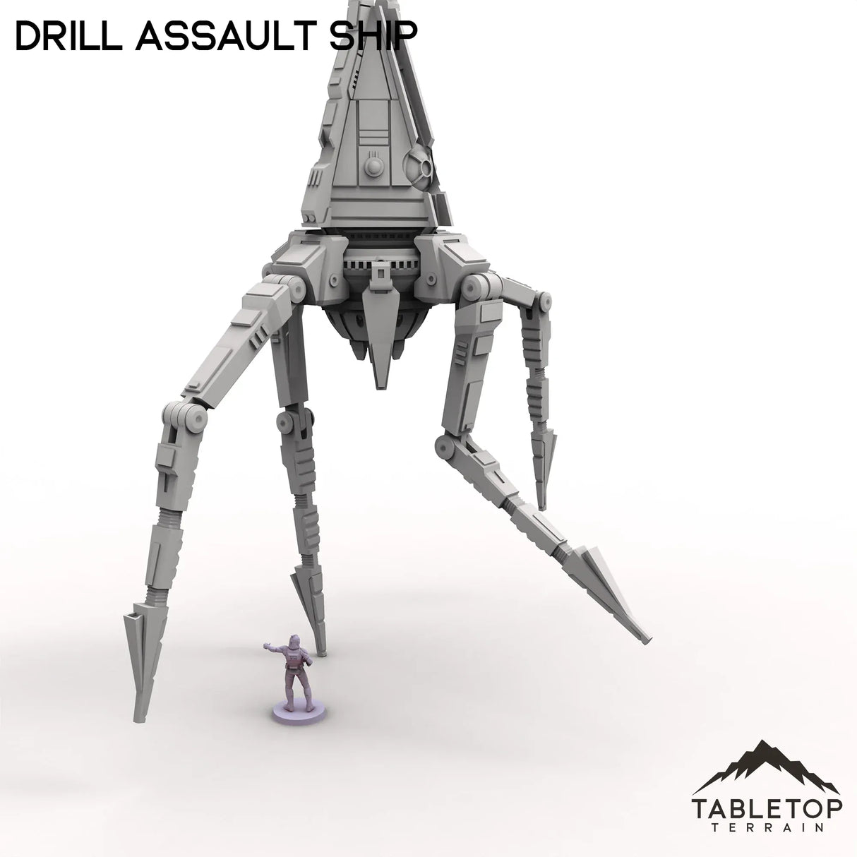 Tabletop Terrain Vehicle Drill Assault Ship - To'ka Station
