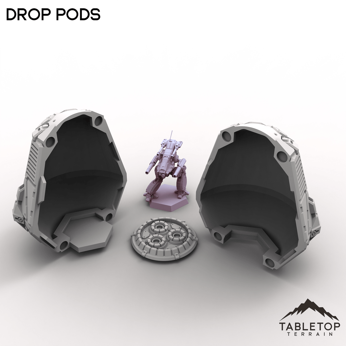 Tabletop Terrain Vehicle Drop Pods