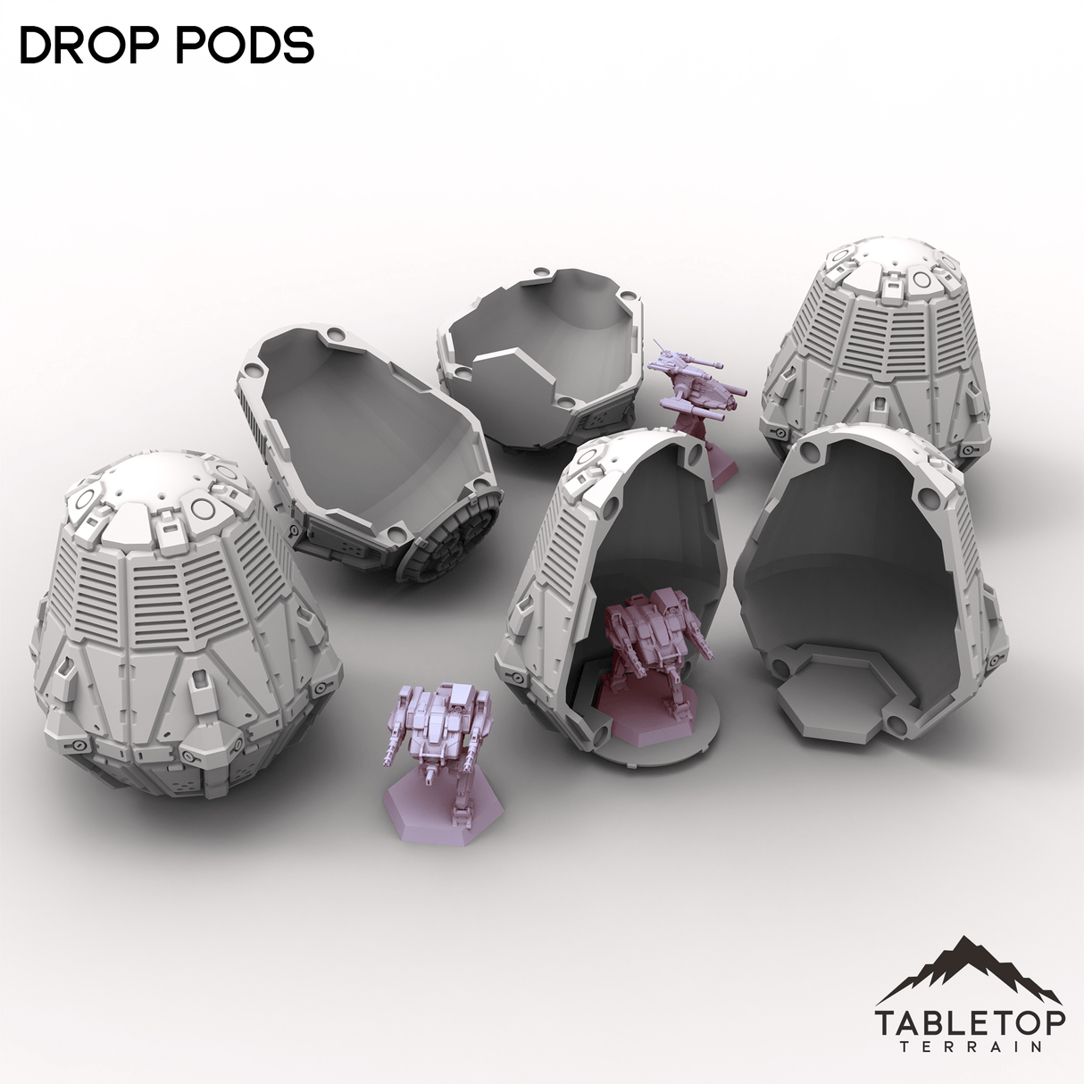 Tabletop Terrain Vehicle Drop Pods