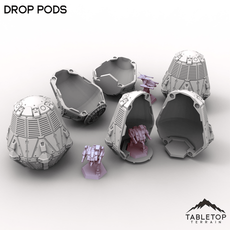 Tabletop Terrain Vehicle Drop Pods