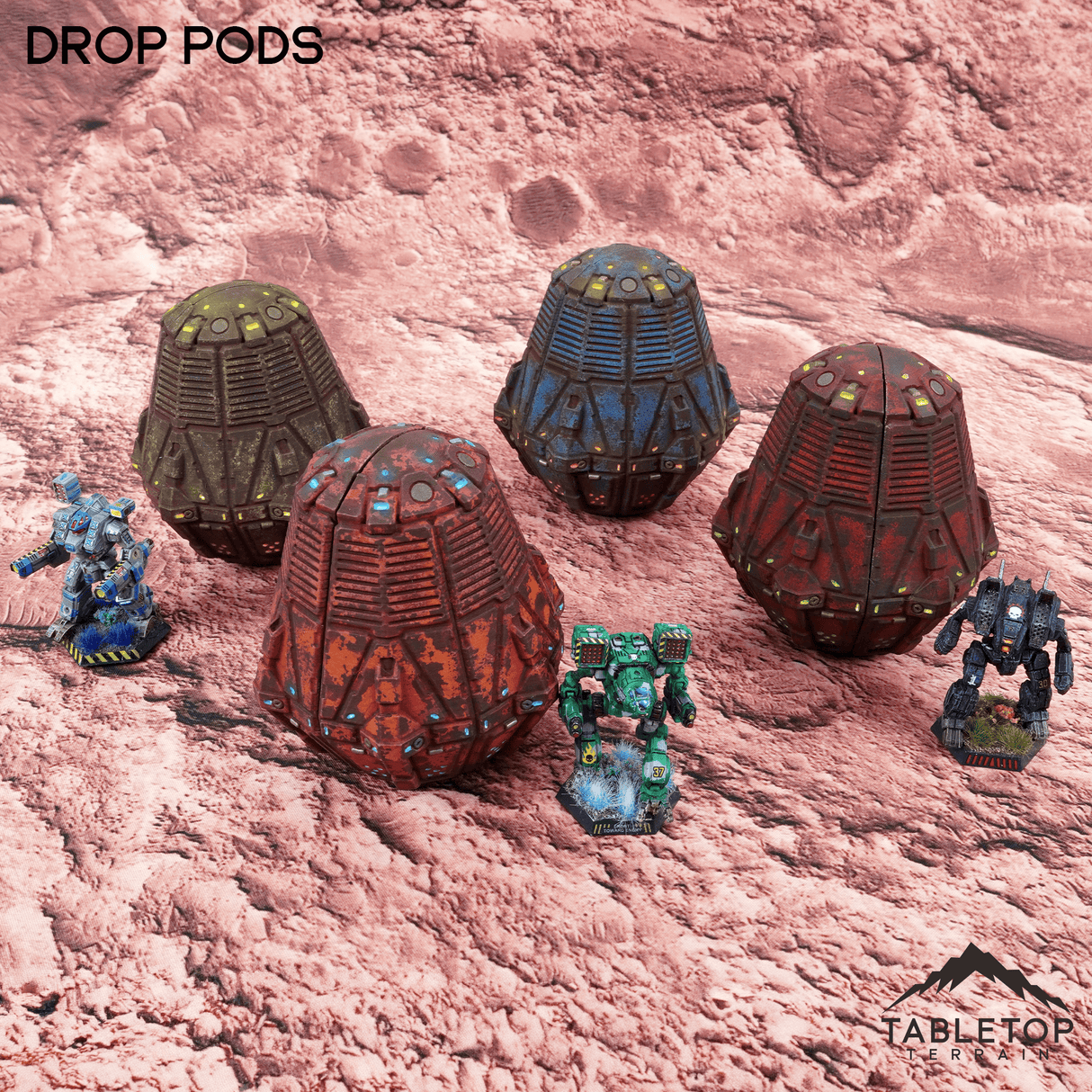 Tabletop Terrain Vehicle Drop Pods