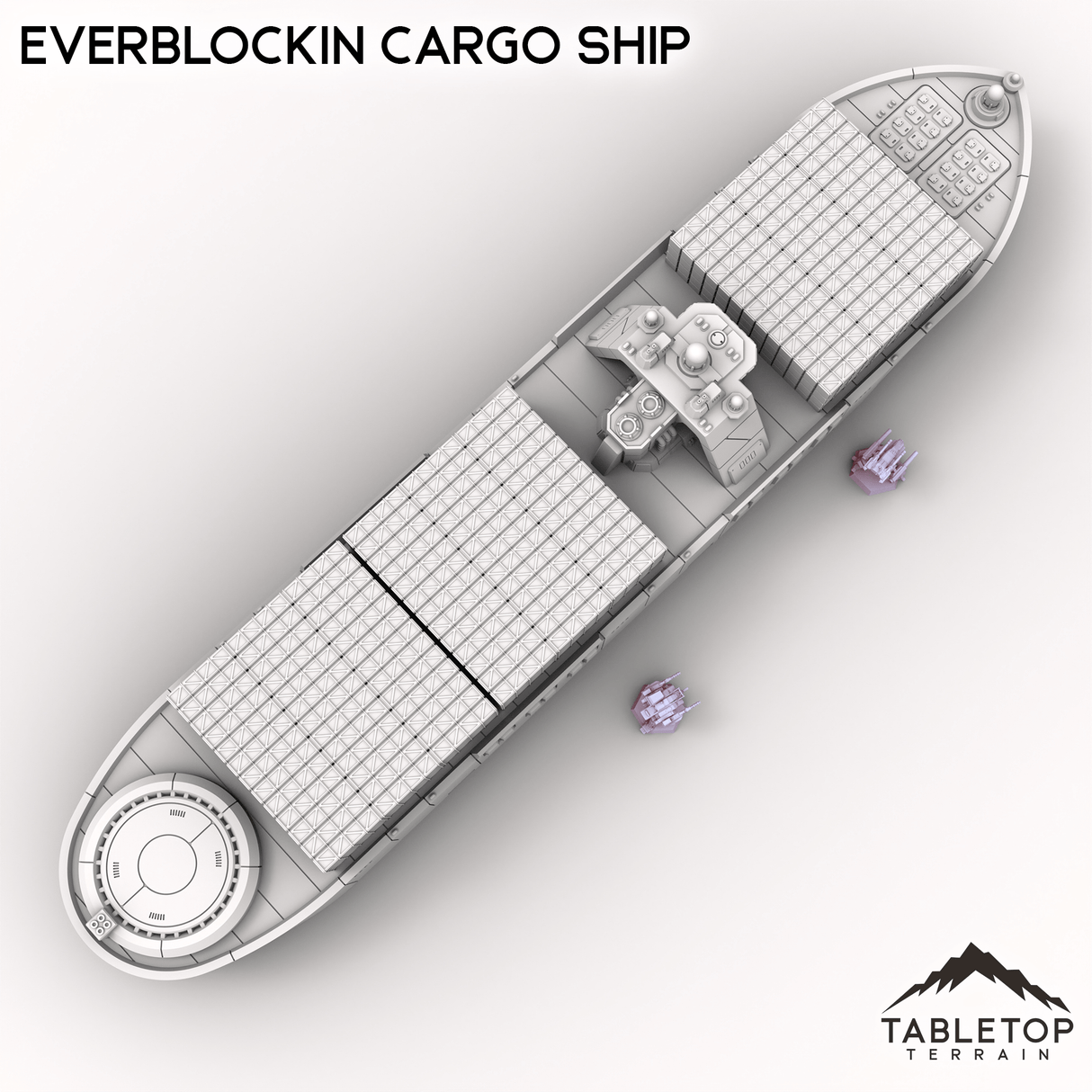 Tabletop Terrain Vehicle Everblockin Cargo Ship