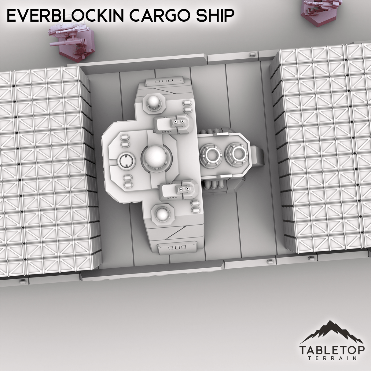 Tabletop Terrain Vehicle Everblockin Cargo Ship