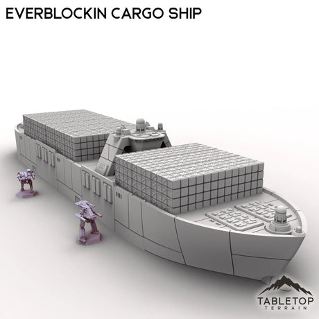 Tabletop Terrain Vehicle Everblockin Cargo Ship