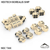 Tabletop Terrain Vehicle Full Set / NextGen Color (Tan) HEXTECH Borealis Ship- 6mm