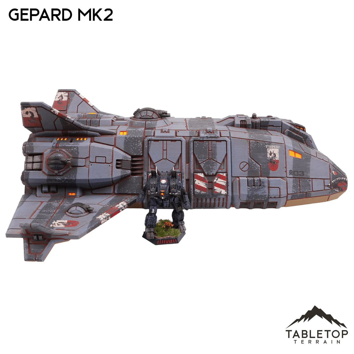 Tabletop Terrain Vehicle Gepard Dropship Mk2