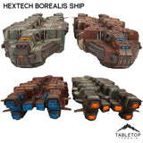 Tabletop Terrain Vehicle HEXTECH Borealis Ship- 6mm