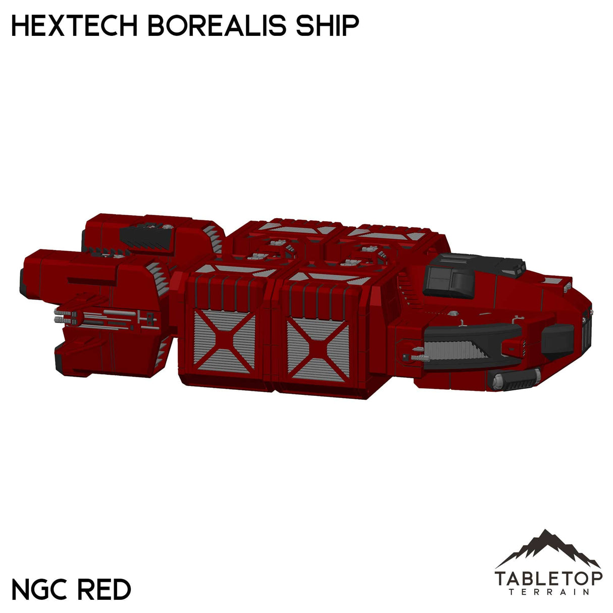 Tabletop Terrain Vehicle HEXTECH Borealis Ship- 6mm