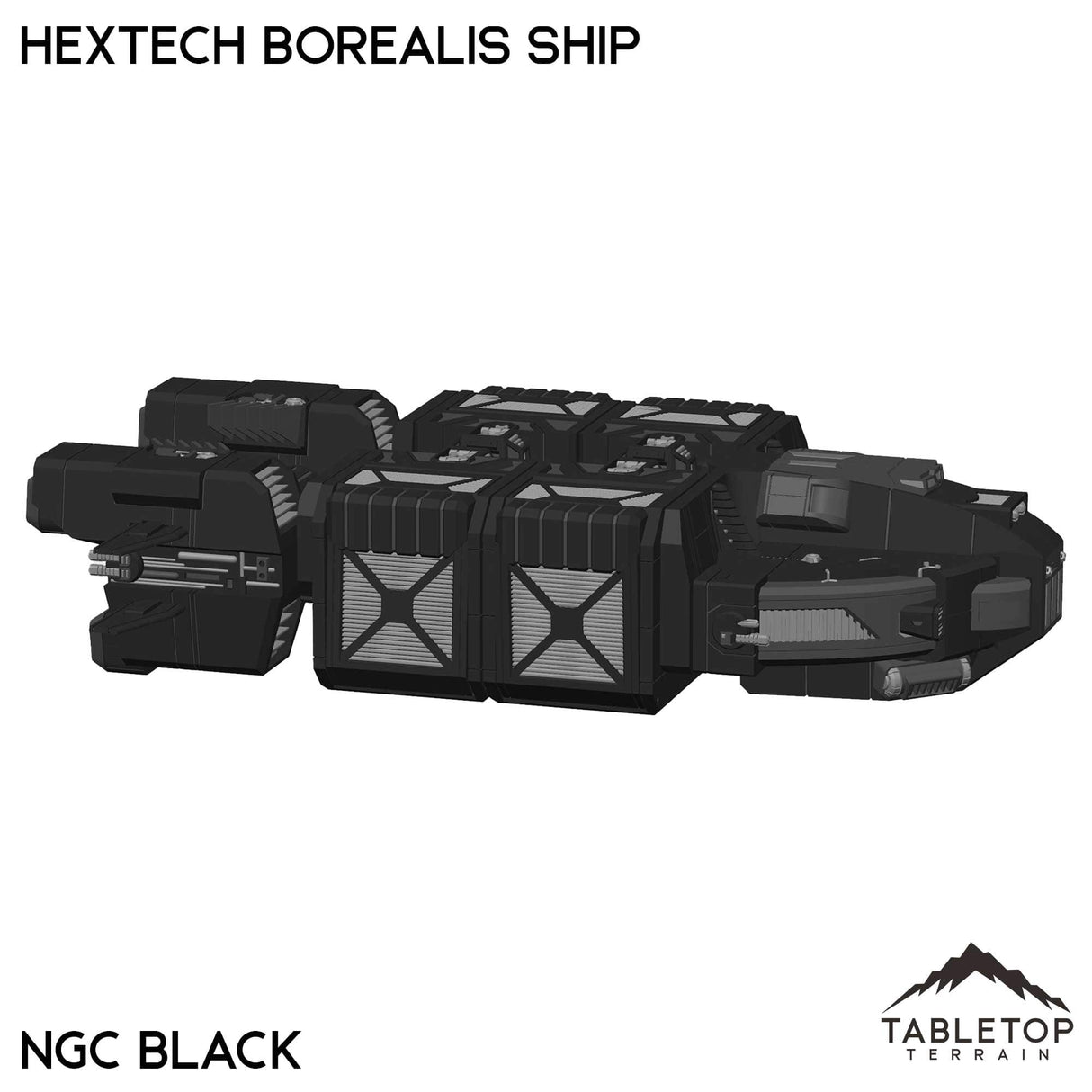 Tabletop Terrain Vehicle HEXTECH Borealis Ship- 6mm