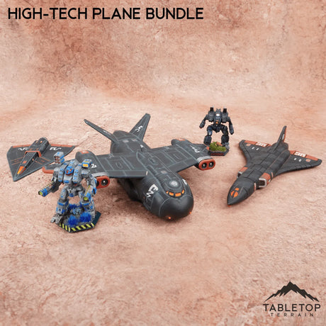 Tabletop Terrain Vehicle High-Tech Plane Bundle