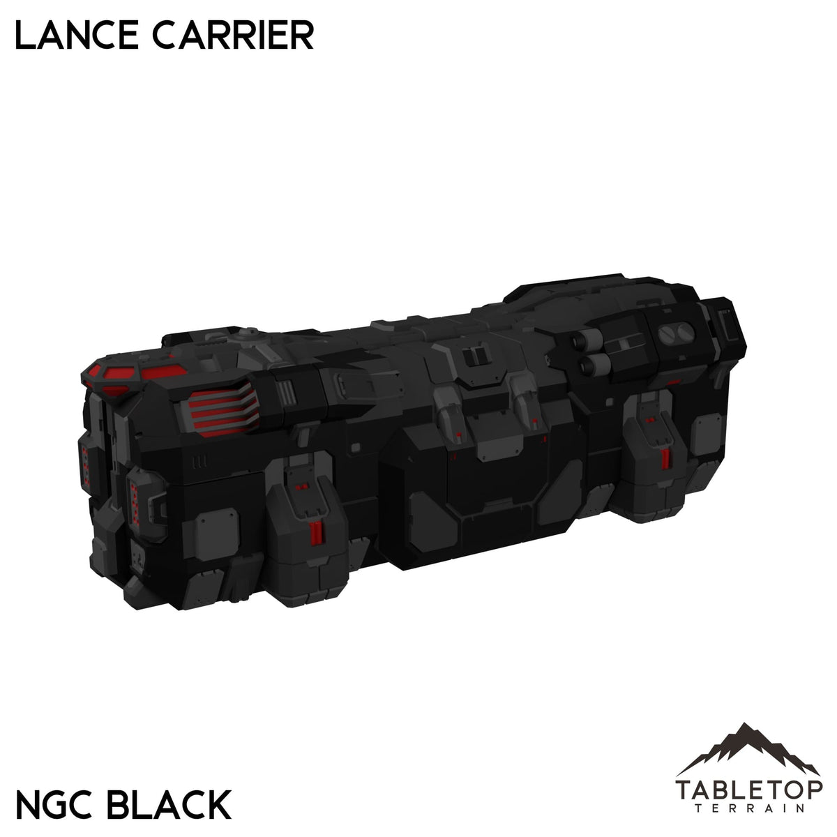 Tabletop Terrain Vehicle Lance Carrier / NextGen Color- Black Lance Carriers