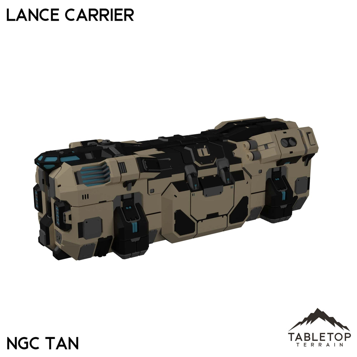 Tabletop Terrain Vehicle Lance Carrier / NextGen Color- Tan Lance Carriers