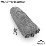 Tabletop Terrain Vehicle Military Speeder Set