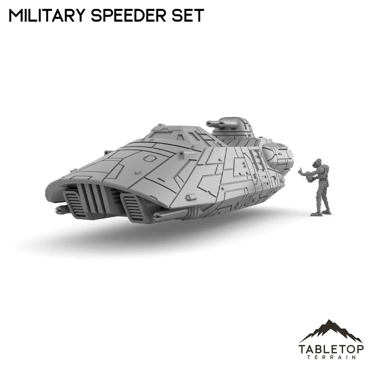 Tabletop Terrain Vehicle Military Speeder Set