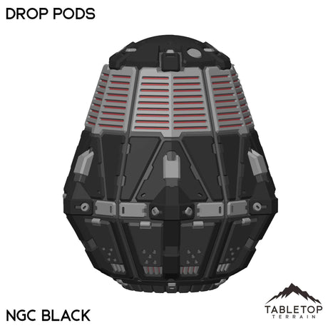Tabletop Terrain Vehicle NextGen Color- Black Drop Pods
