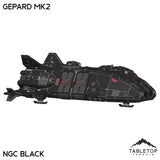 Tabletop Terrain Vehicle NextGen Color - Black Gepard Dropship Mk2