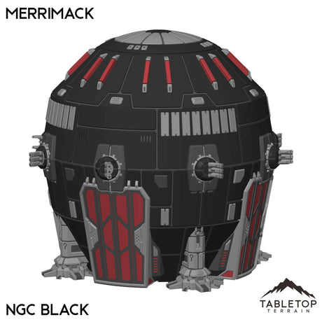 Tabletop Terrain Vehicle NextGen Color- Black Merrimack Dropship